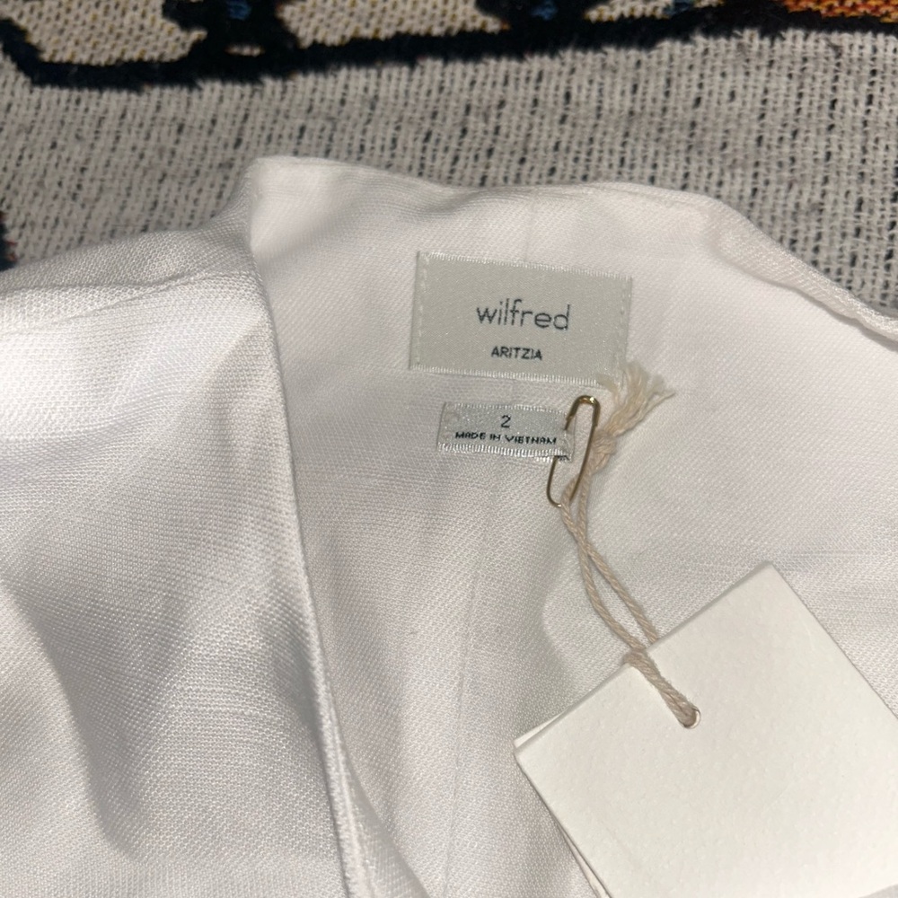 Aritzia Wilfred Regal Linen Vest NWT - Picture 4 of 7